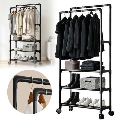 Kleiderständer rollgarderobe - kleiderständer,