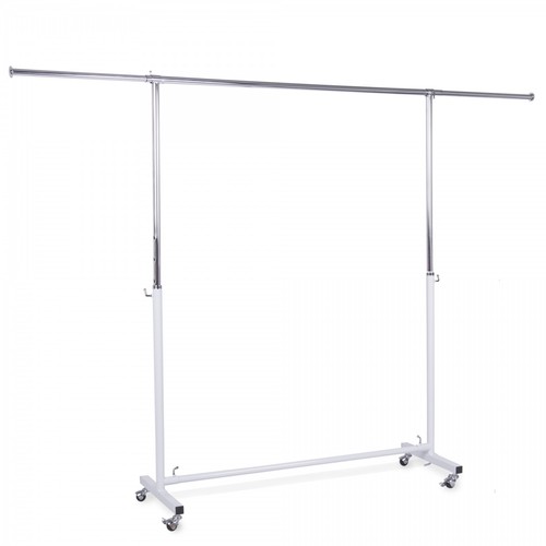 Kleiderständer weiß rollbar